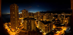 20150721 - panorama -  hawaii day waikiki night