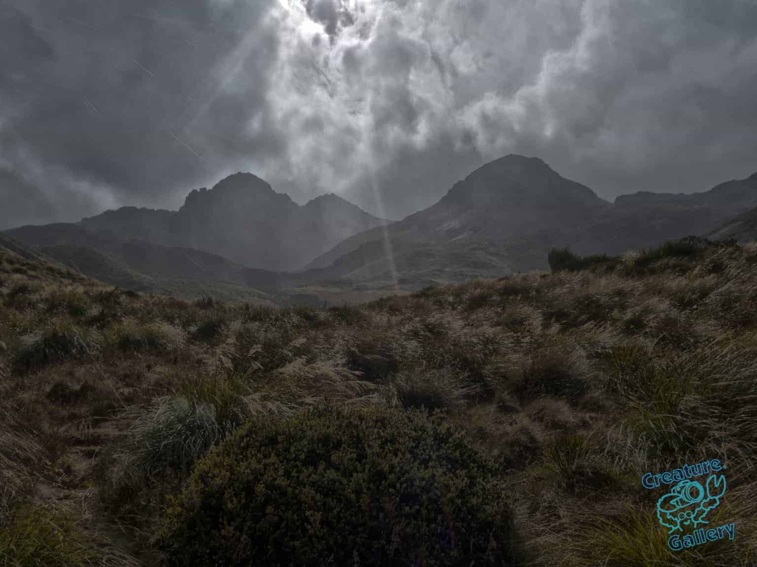 Fingers of God over Ben Ohau