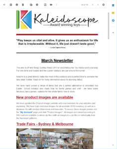 Mailchimp newsletter