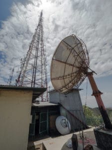 This is the antenna at the top of Burns Peak