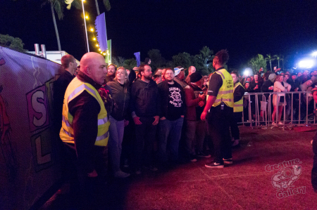 Invading crowd at Spring Loaded 2021