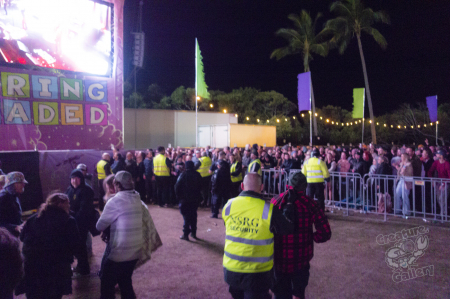 Stage invasion at Spring Loaded 2021