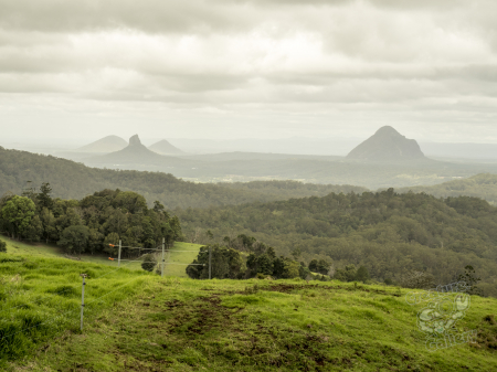 Glass House Mountains - Beerwah, Coonawrin, Ngungun