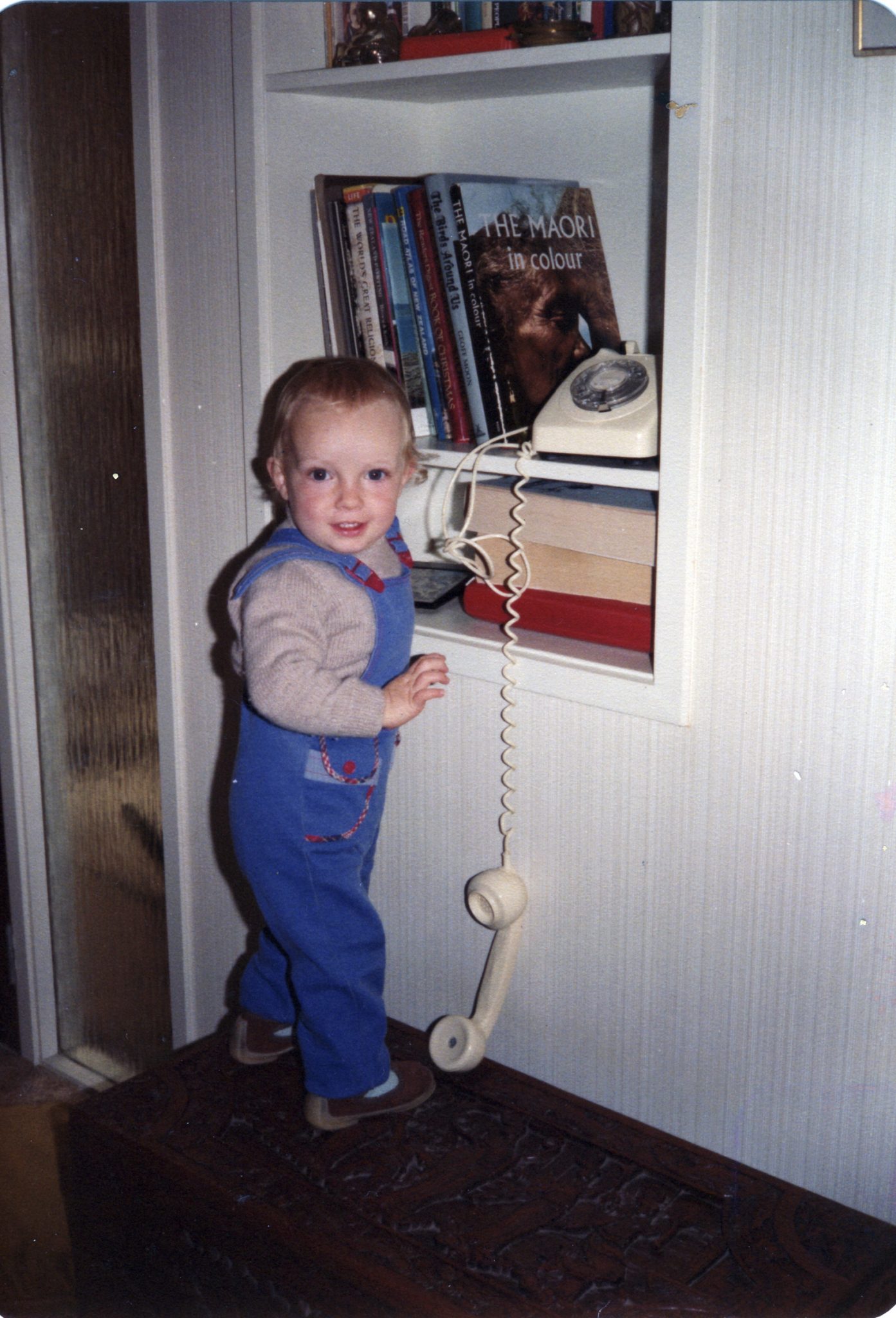 19810805 me with phone and inappropriate book