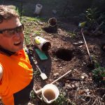 20200802 163251 backyard jackhammer hole digging