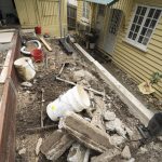 210121 backyard progress wall crack 20210121 140125 DSC4298 backyard progress wall crack - (SONY ILCE-7 14.0mm 1-60sec f8.0 50iso Flash Off,Didnotfire)