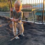 20210712 163001 backyard progress julian raking soil