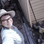 211205 backyard progress gutter and drain - 20211203 155928071 backyard progress new drain at rear of house