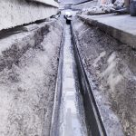 211205 backyard progress gutter and drain - 20211203 170047325 backyard progress new drain at rear of house