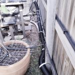 211205 backyard progress gutter and drain - 20211204 165307915 backyard progress fence stormwater drain