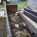 backyard progress front yard digging