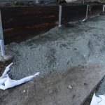 backyard progress dirt is in front gardens